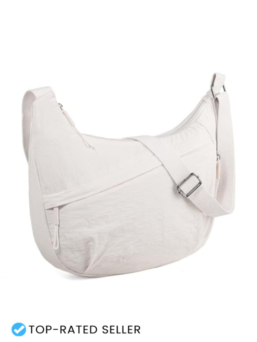 Nylon Crossbody Bag Adjustable Strap Hobo Shoulder Tote Lightweight Travel Purse